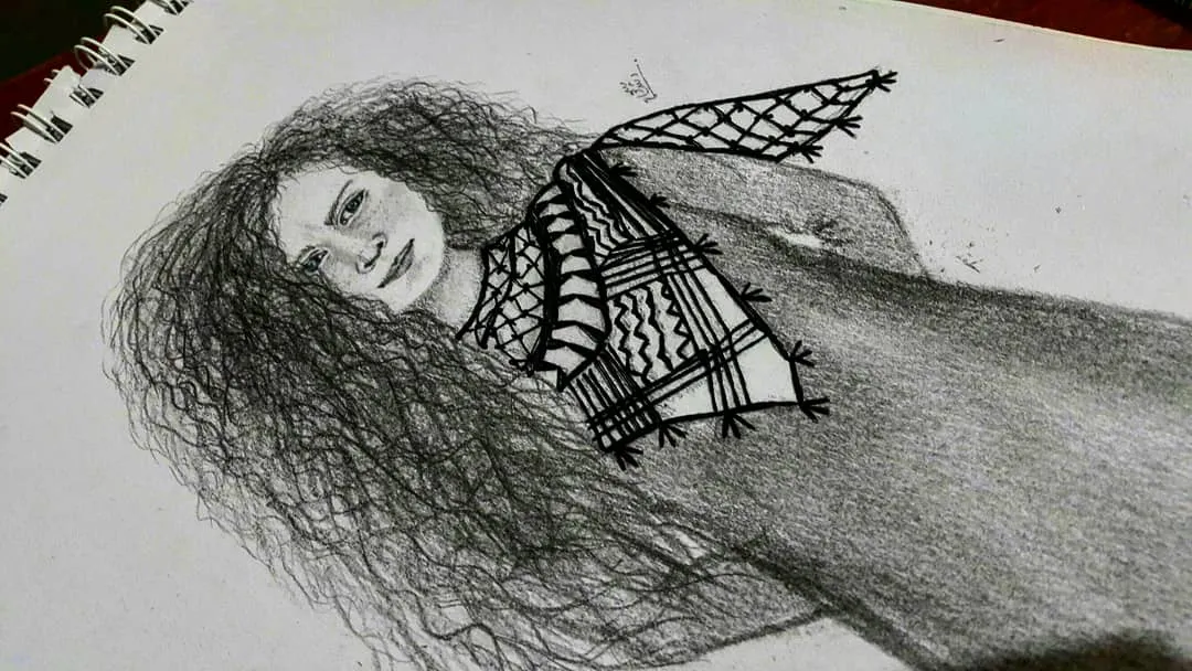 Sahar Weshah… artist of paintings with hammer, nails