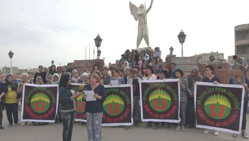 International Peace Mothers joined "Women, Revolt for Afrin" campaign