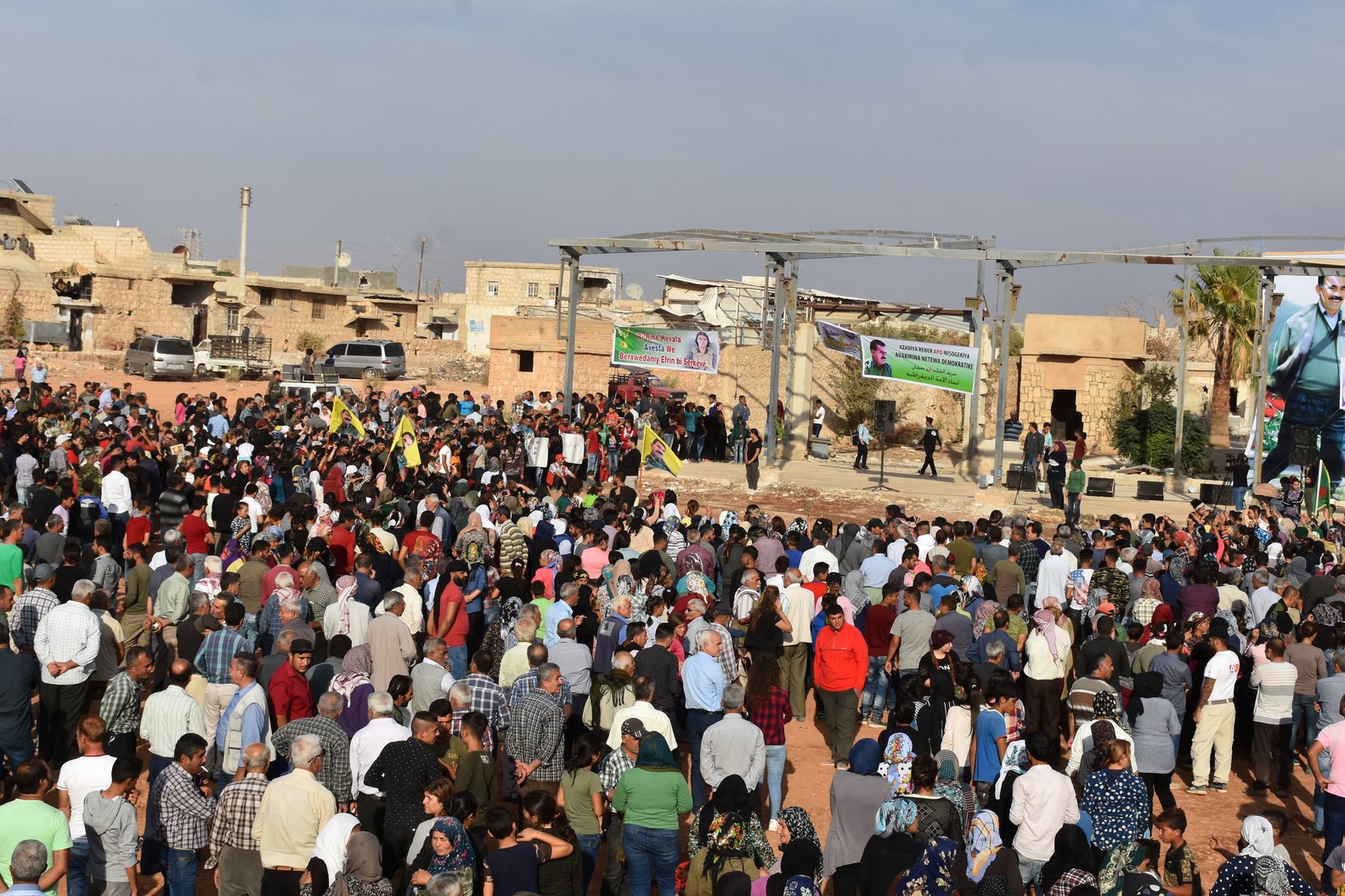 Thousands of Afrin people condemned international plot against Ocalan