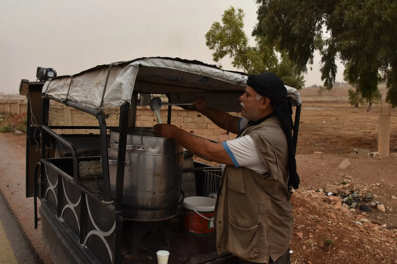 After occupation, he supports his family  by simple source of livelihood 