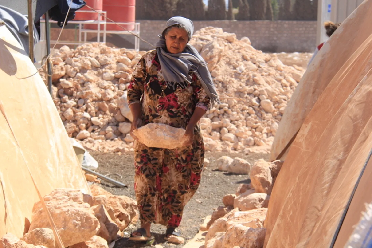 Afrin camp .. Services provided according to available resources