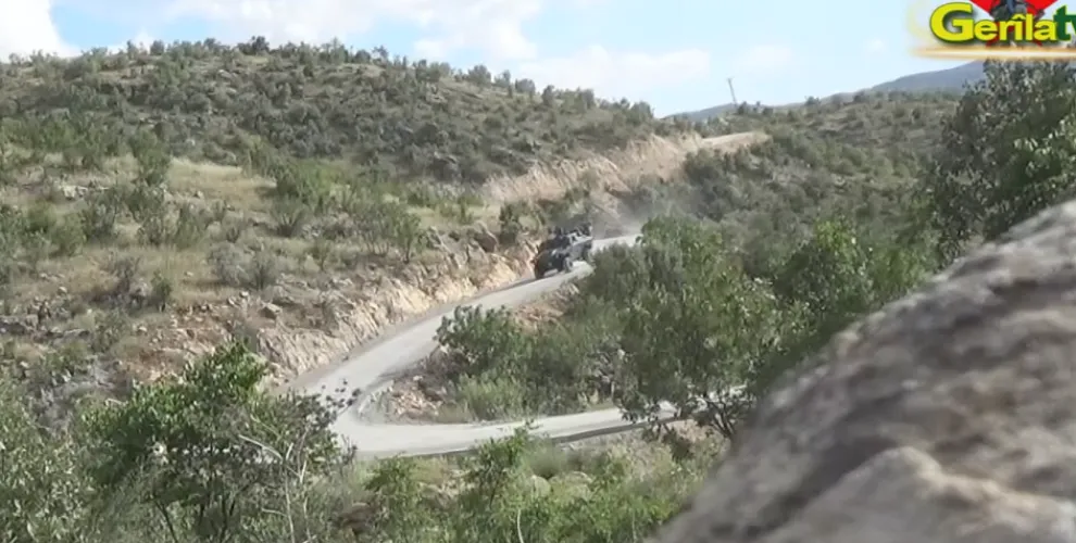 Videoed, Guerilla forces destroy armored vehicle of Turkish army