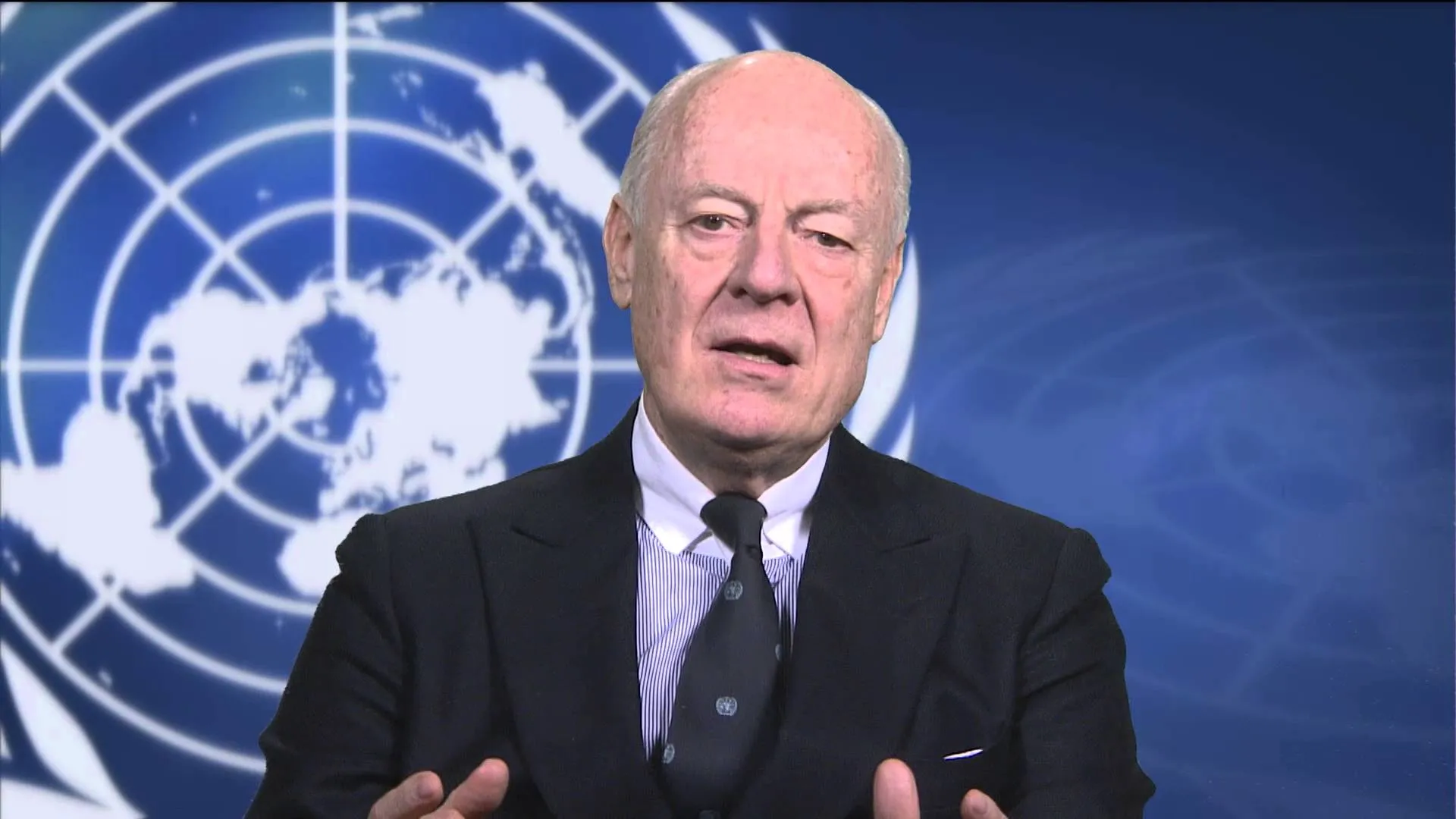 De Mistura arrives in Damascus on his last visit