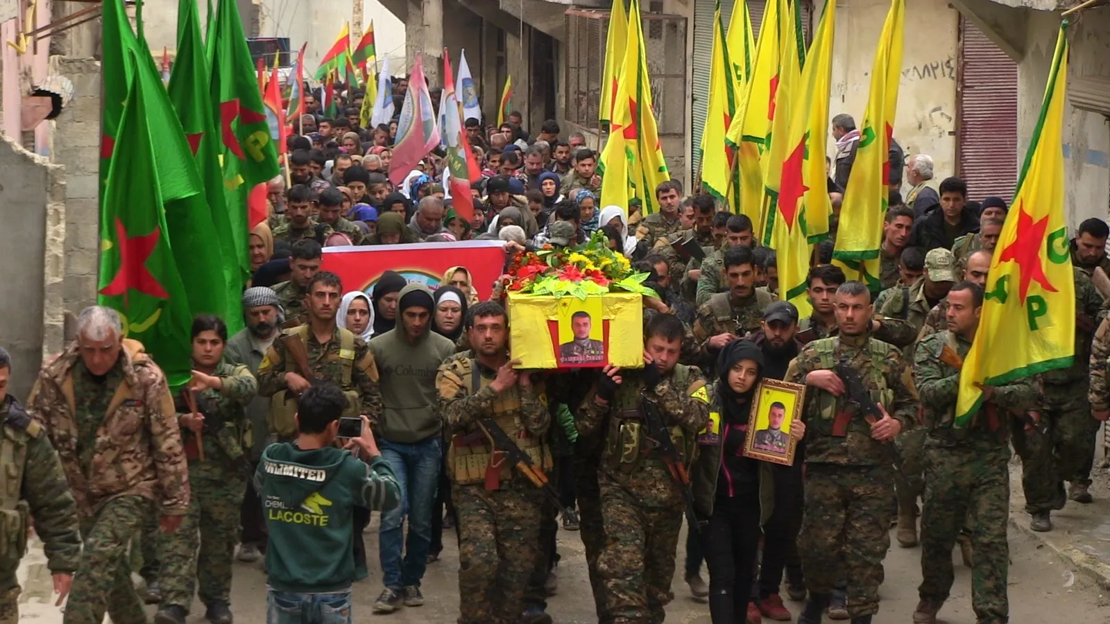 Aleppo bids farewell martyr Rêber Heleb