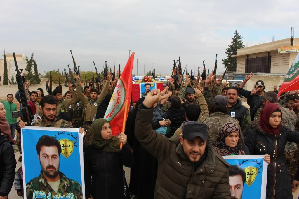 Manbij bids farewell martyr Abed al-Hamid al-Letfo