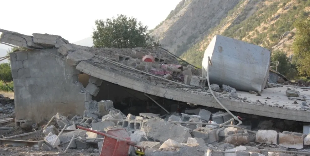 Turkish occupation aircrafts bombarding Qandil