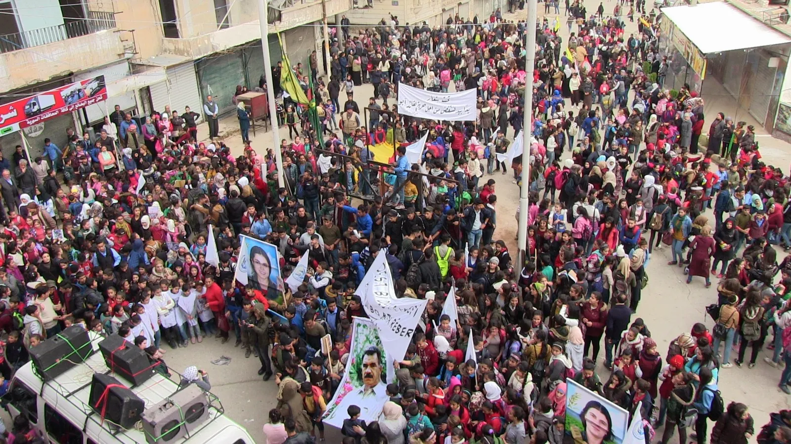 Demo in Aleppo city demanded Ocalan's freedom