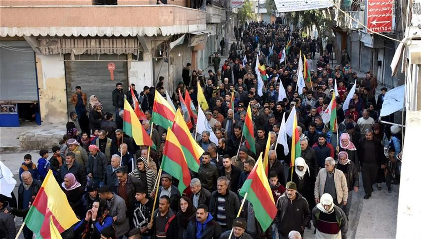 Aleppo People revolted against Turkish threats against North Syria  