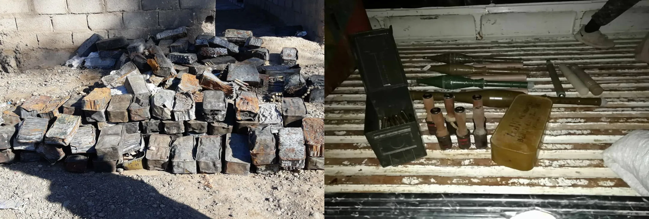 SDF seized weapons , ammunition in Hajin town
