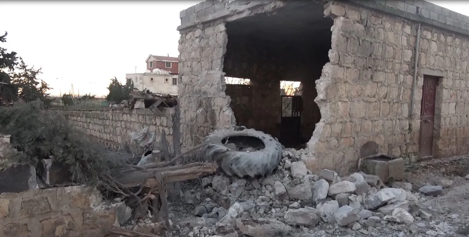 Videoed… Destruction left by Turkish bombardment