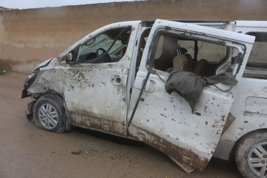 Explosion device blasted southwest of Manbij