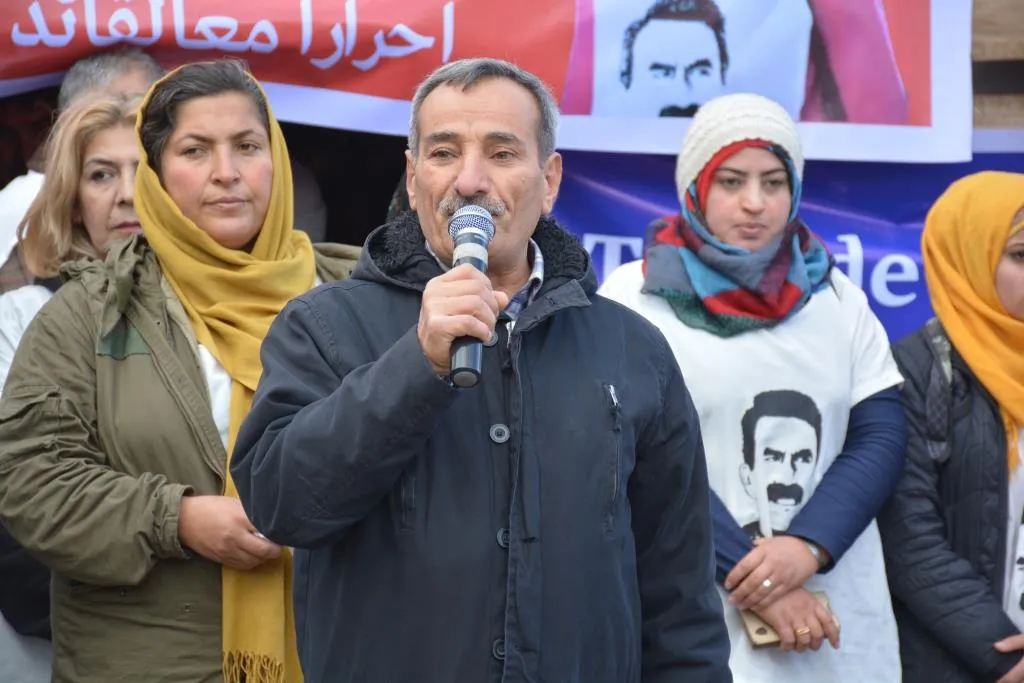 Euphrates region components gathered in Kobani under sit-in tent for Ocalan