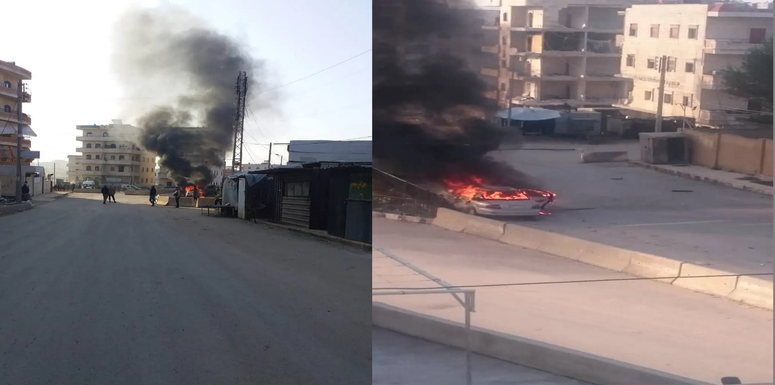 Booby-trapped vehicle blasted before Ahrar al-Sharqiya HQ in Afrin