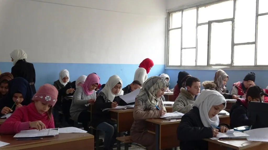 Al-Raqqa students undergo mid-term exams
