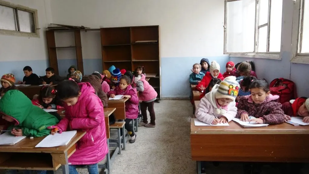 Al-Raqqa students undergo mid-term exams