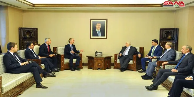 Pederson meets al-Moualem in Damascus