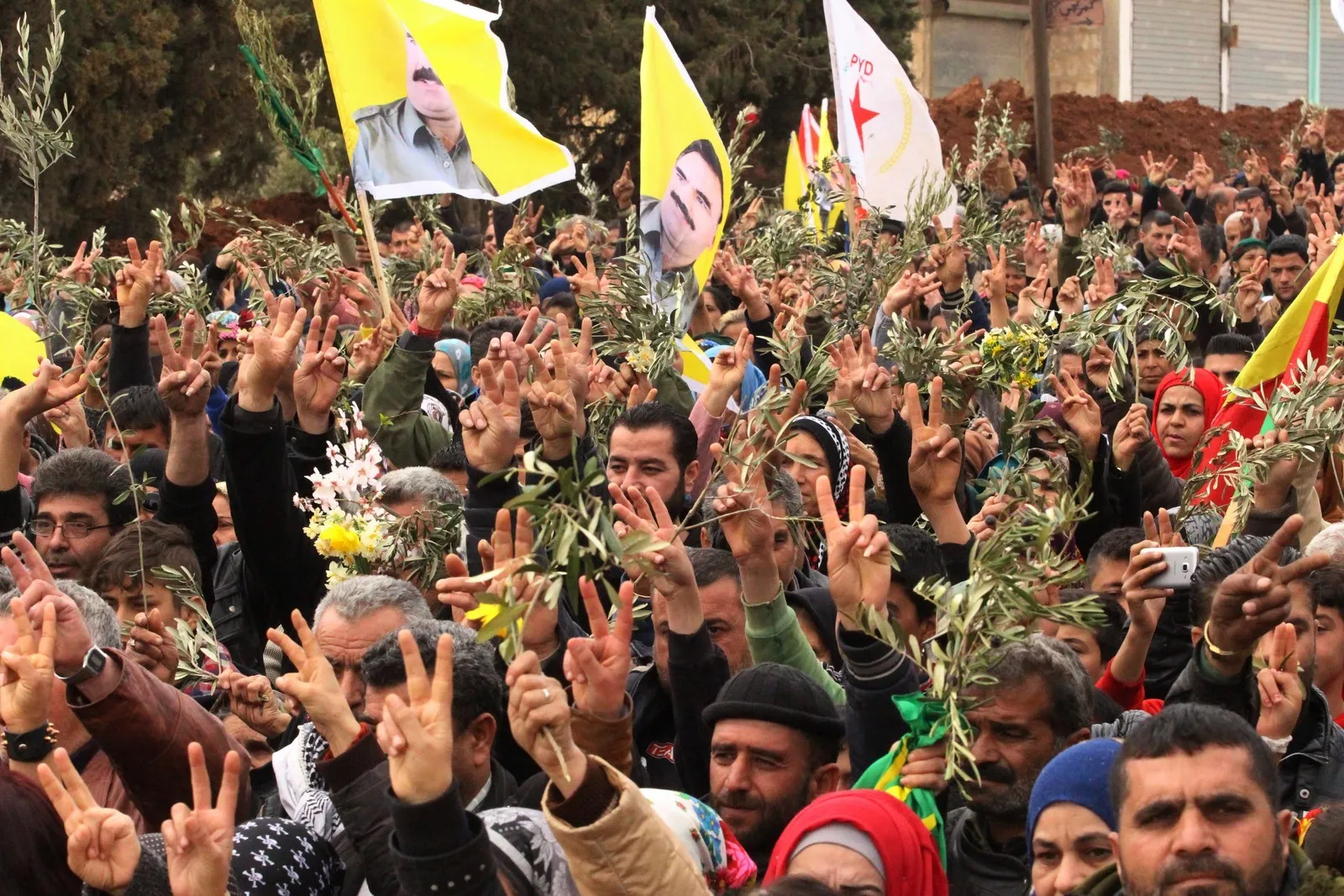 In February... People from everywhere headed to Afrin