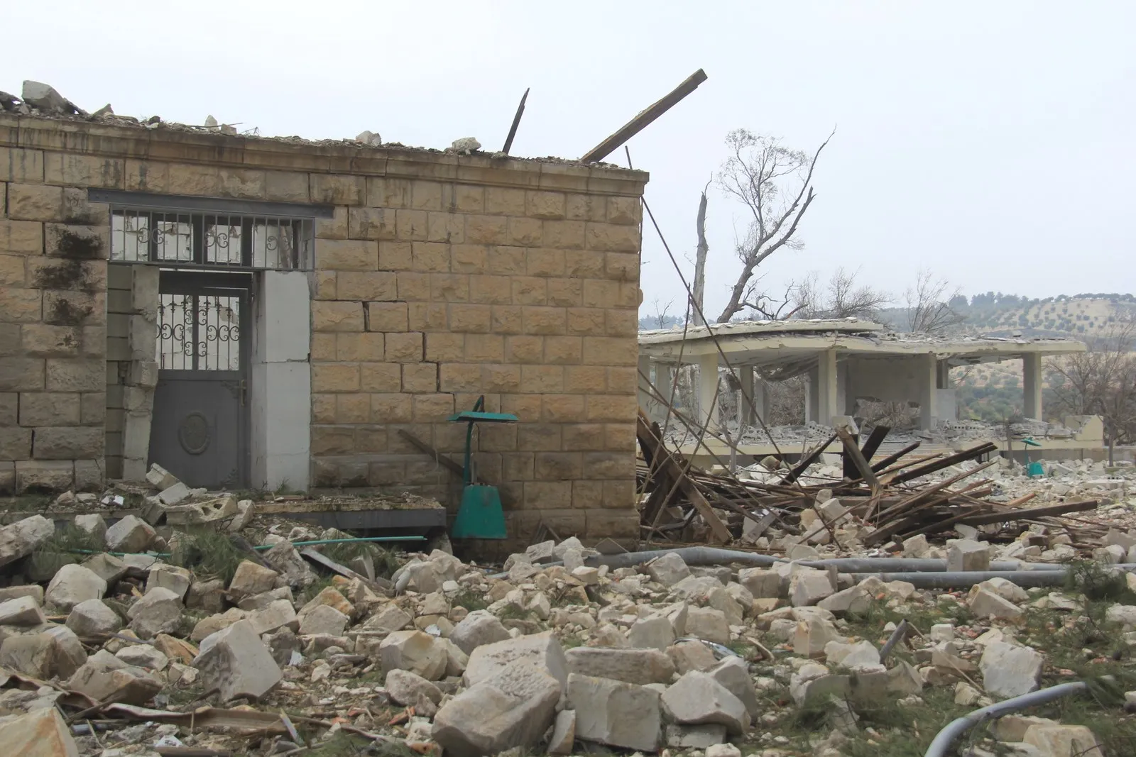 On 28th day of the aggression, train station targeted in Afrin