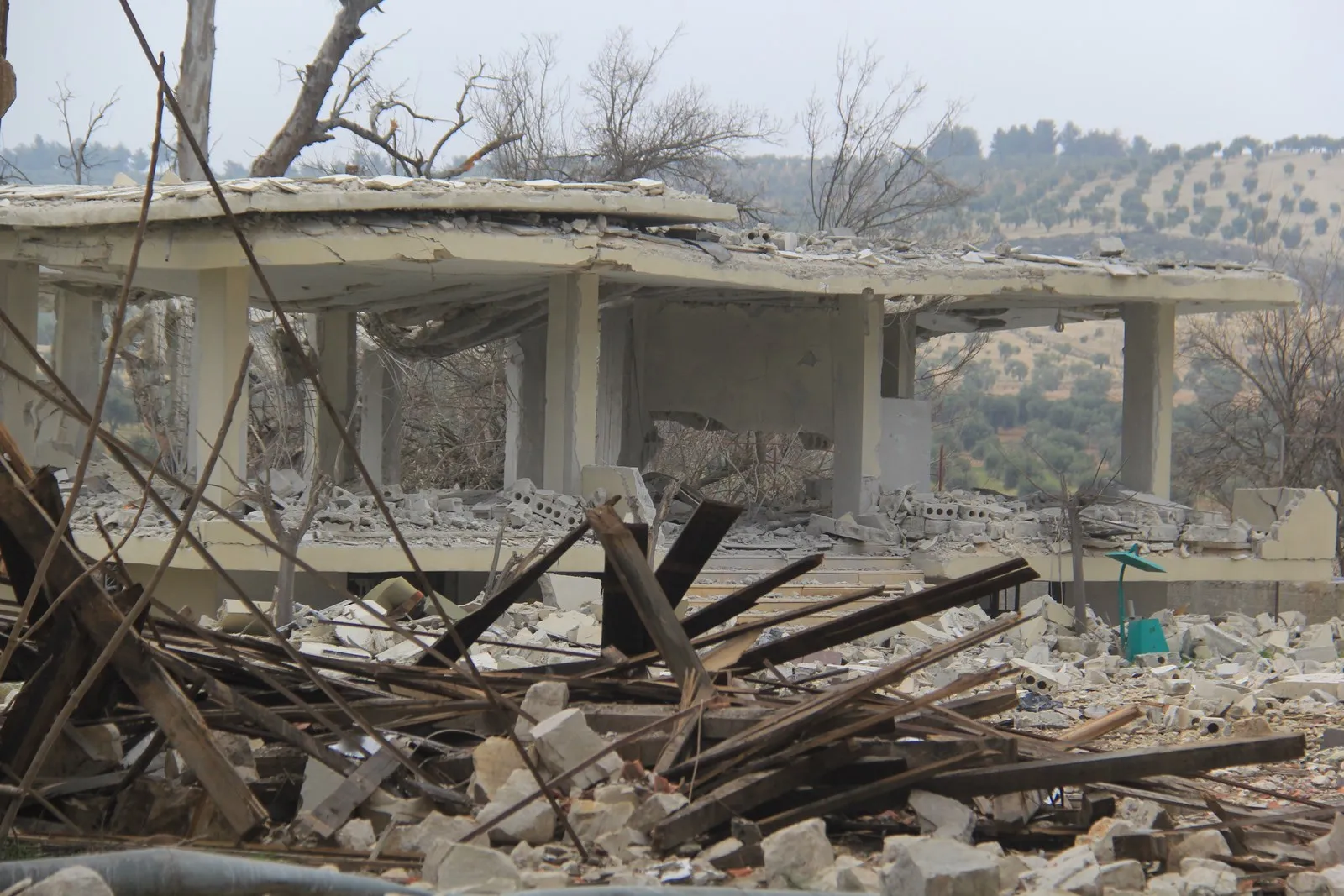 On 28th day of the aggression, train station targeted in Afrin
