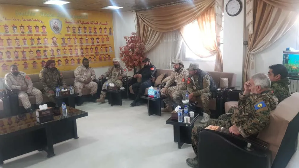 SDF leaders arrive at the meeting’s