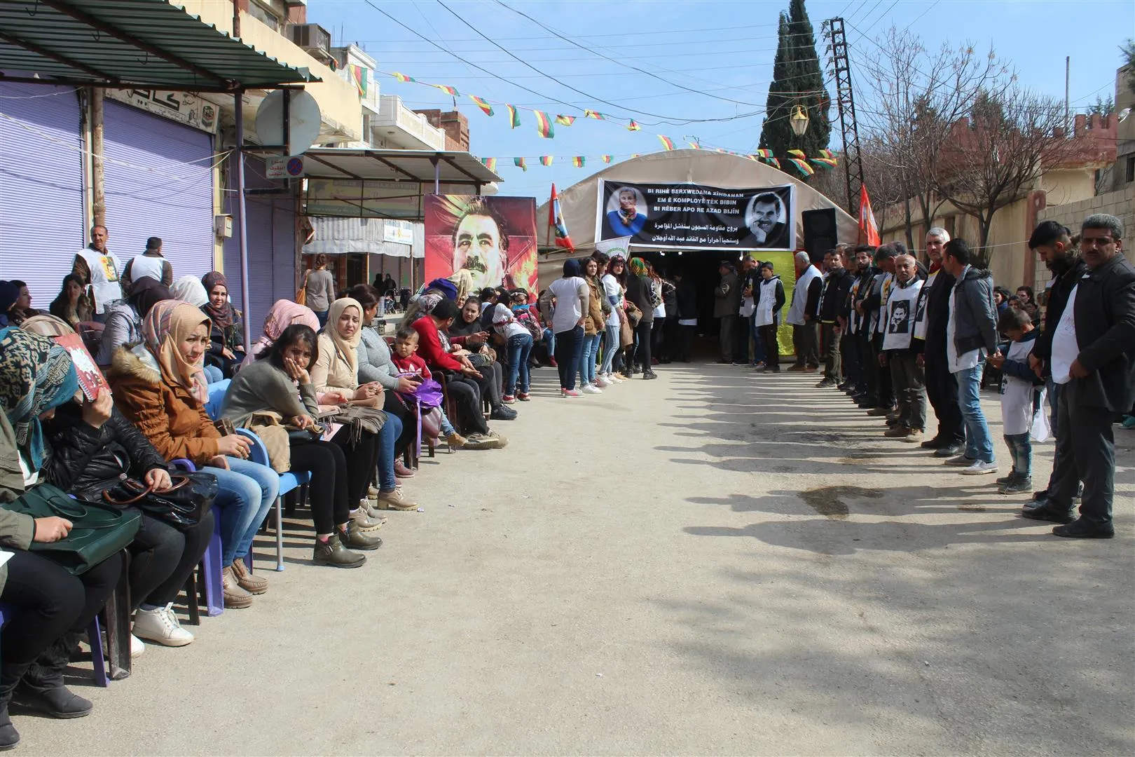Strike tent activities continue in its 2nd day in Derik city