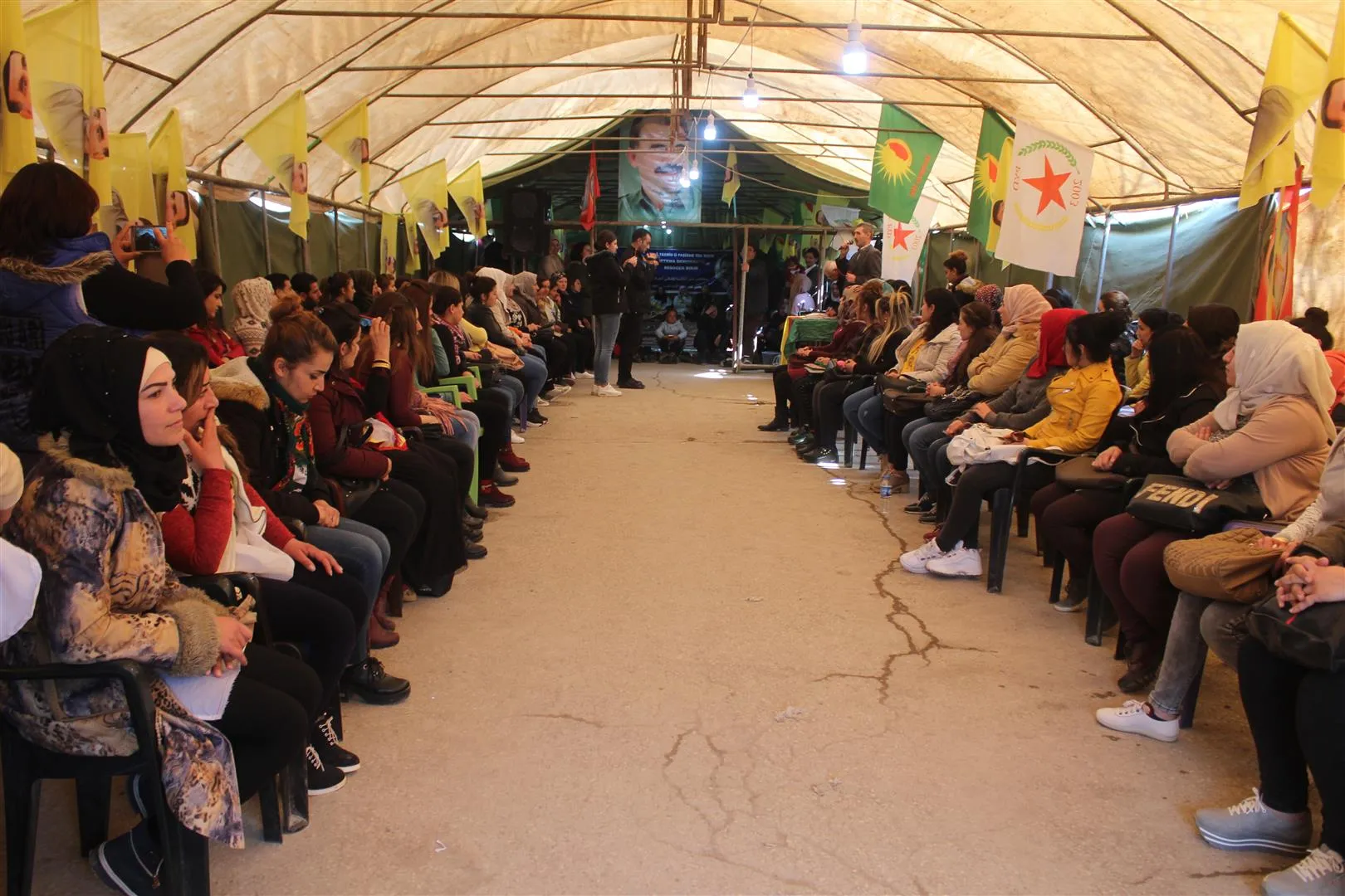 Strike tent activities continue in its 2nd day in Derik city