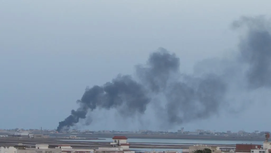 Arab Coalition is bombing sites of Houthis forces