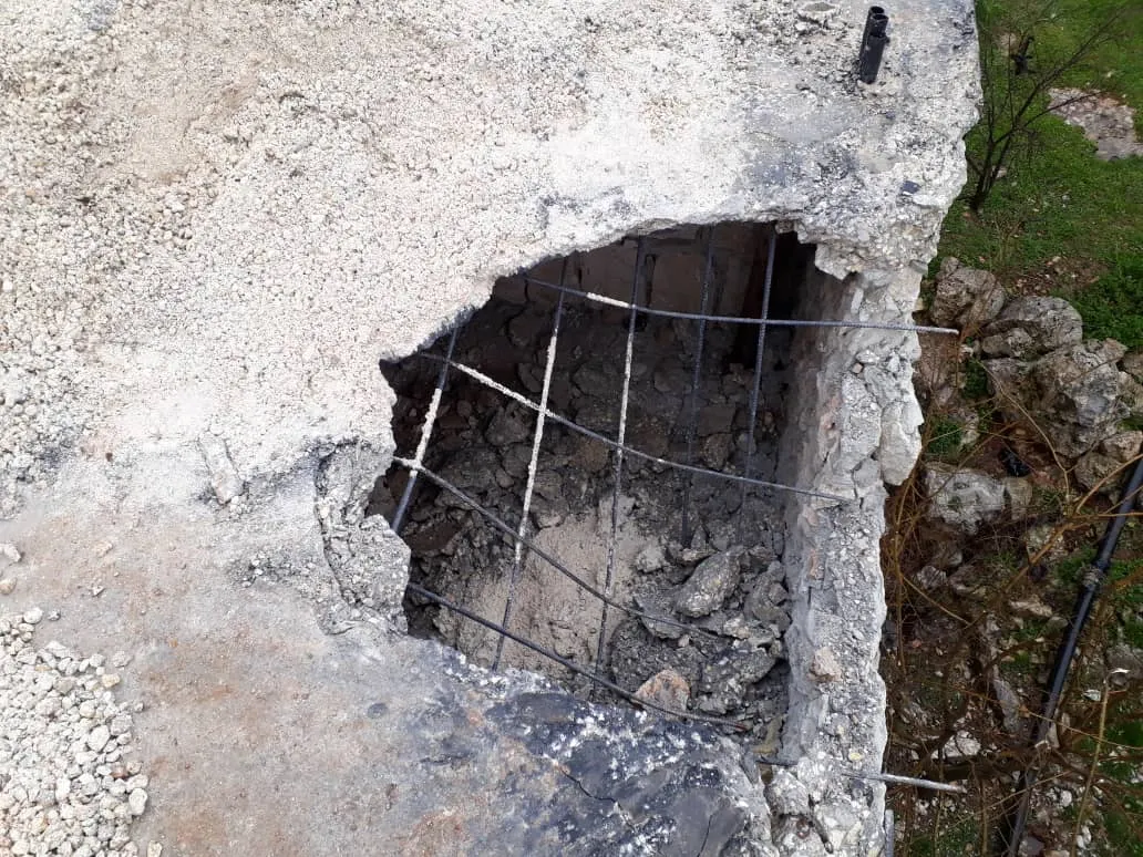 Serious damage to houses of people of Burj al-Qas village due to Turkish occupation bombing