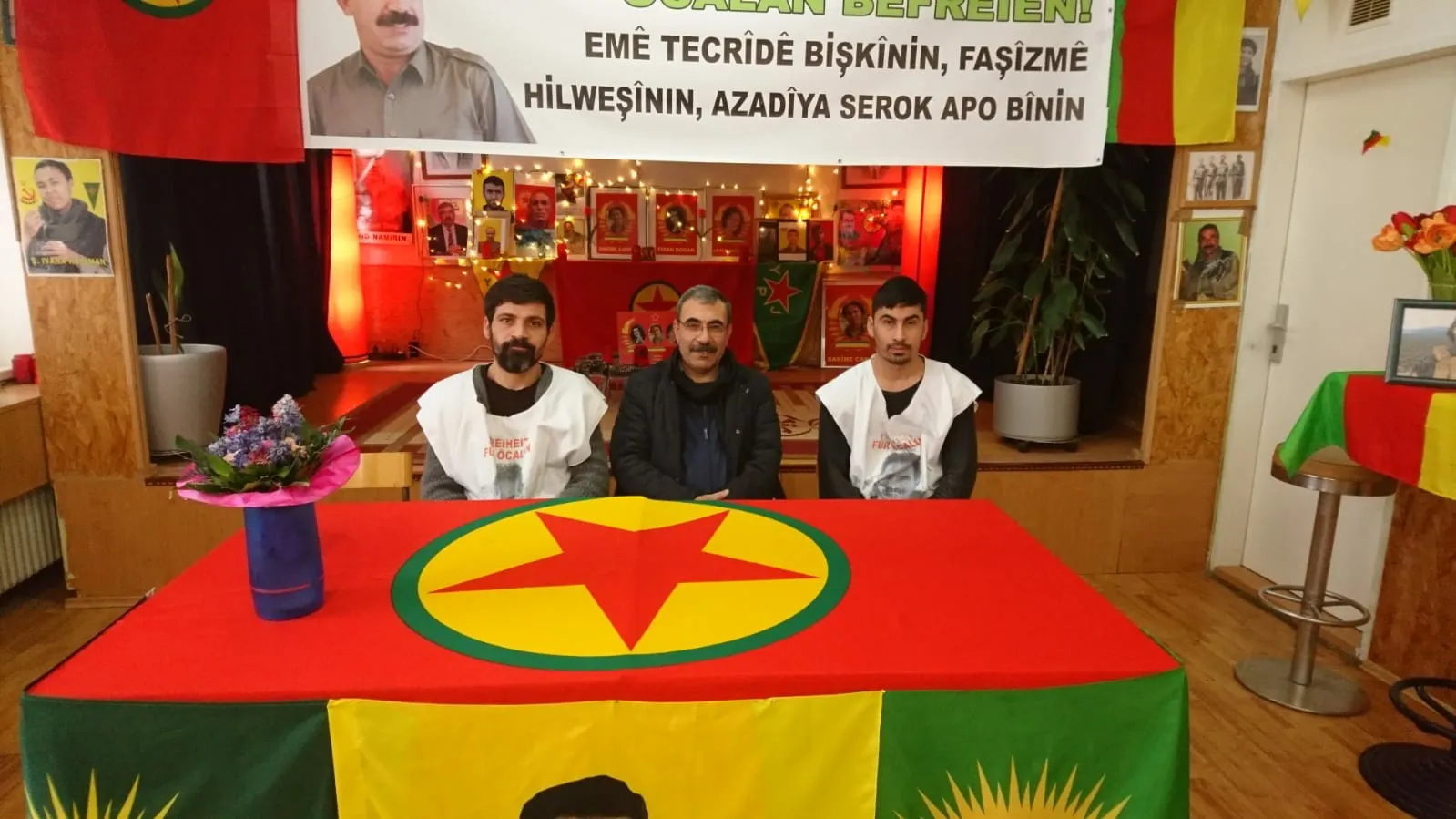 Aldar Khalil visits hunger strikers Sultan, Şivan in Vienna 