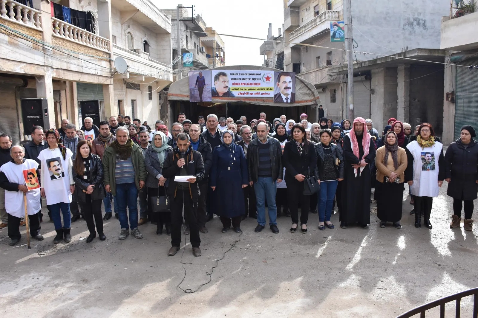 Sit-in in Aleppo to condemn conspiracy against Ocalan