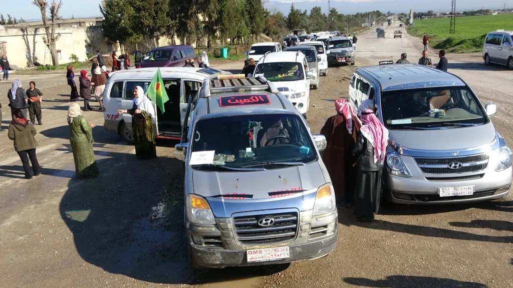 Women of N, E of Syria  Syria are heading towards celebration squares
