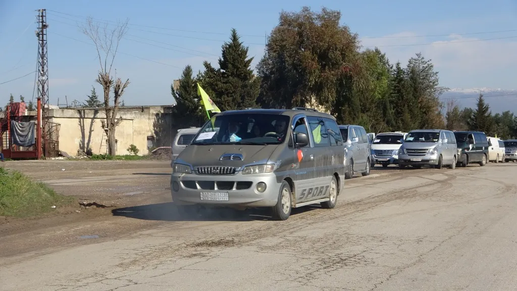 Women of N, E of Syria  Syria are heading towards celebration squares