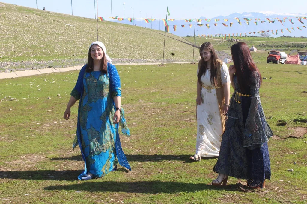 North, east Syria people celebrating Newroz 2019