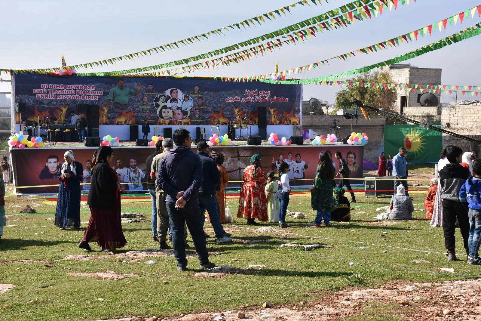 North, east Syria people celebrating Newroz 2019