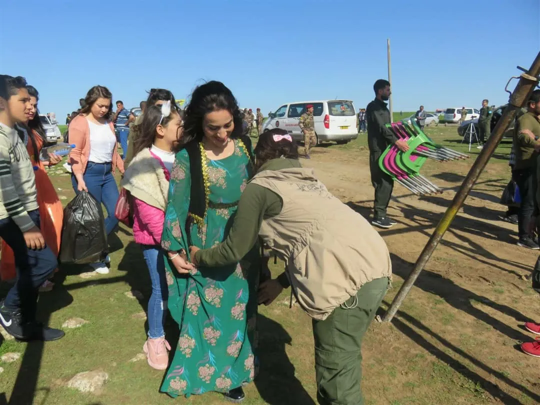 North, east Syria people celebrating Newroz 2019