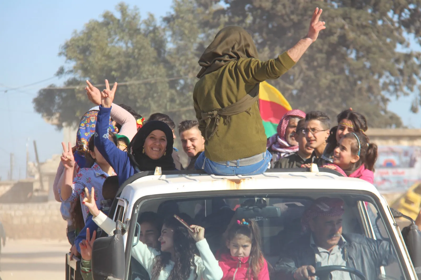 North, east Syria people celebrating Newroz 2019
