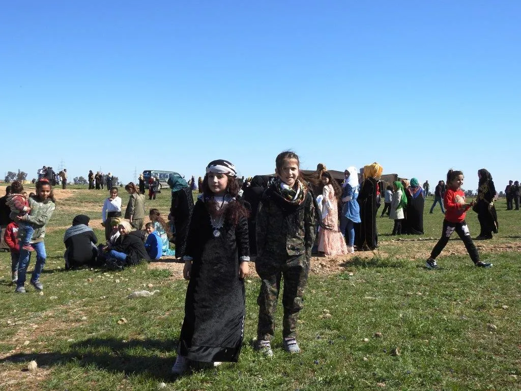 Women of N, E of Syria  Syria are heading towards celebration squares