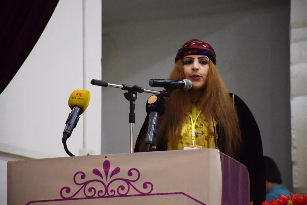 During conference: Words urge women to escalate struggle to establish democratic society