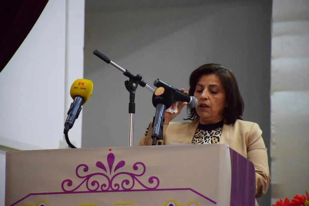 During conference: Words urge women to escalate struggle to establish democratic society