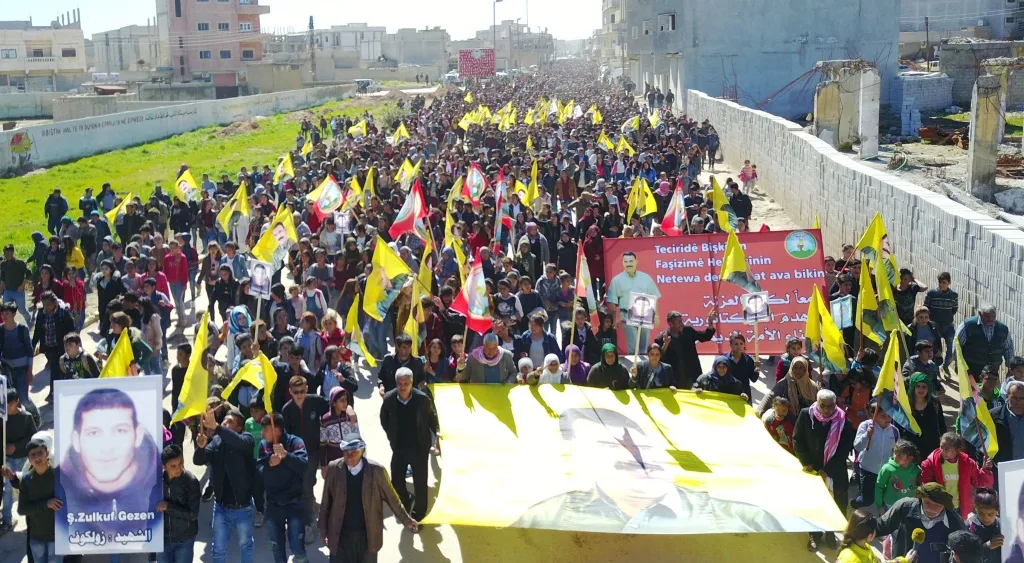 March on Kobanî in solidarity with Zülküf Gezen