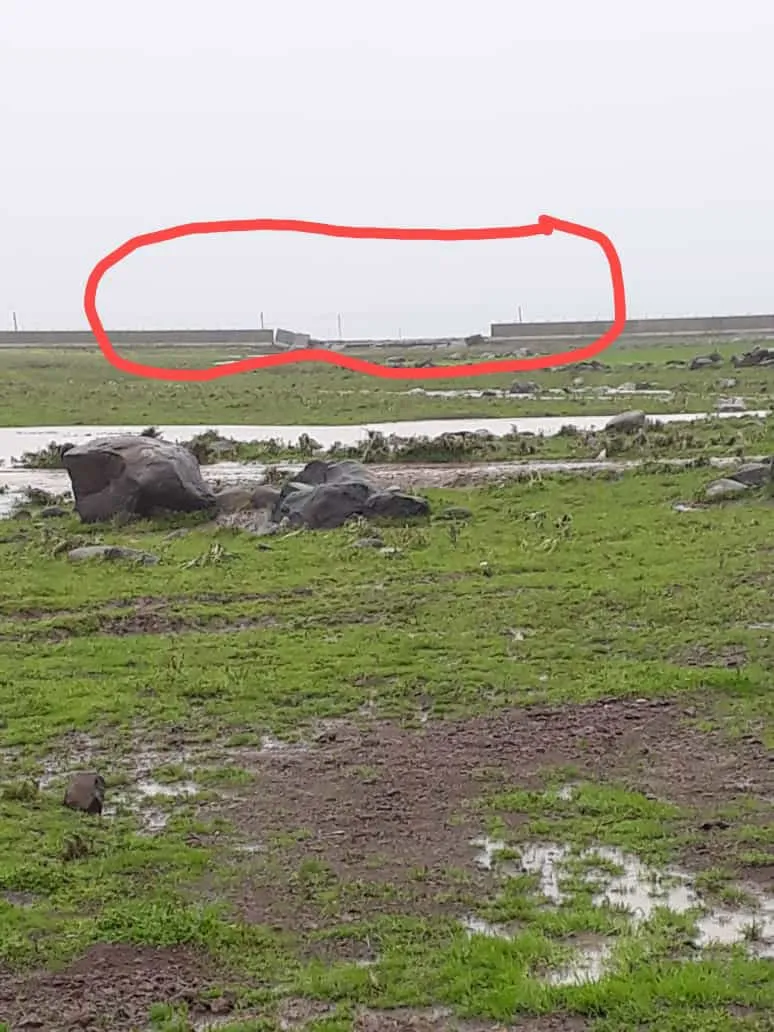 Damage to property of villagers of border villages as a result of removal of concrete wall