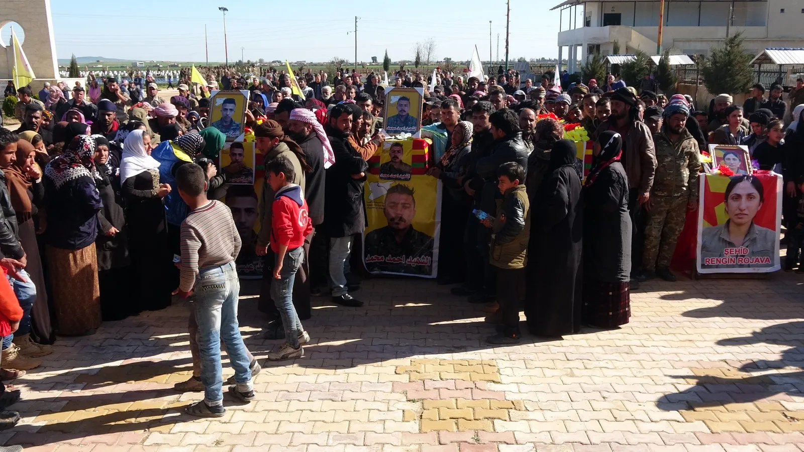 Three martyrs bid farewell, a martyr's record in al-Hasakah revealed