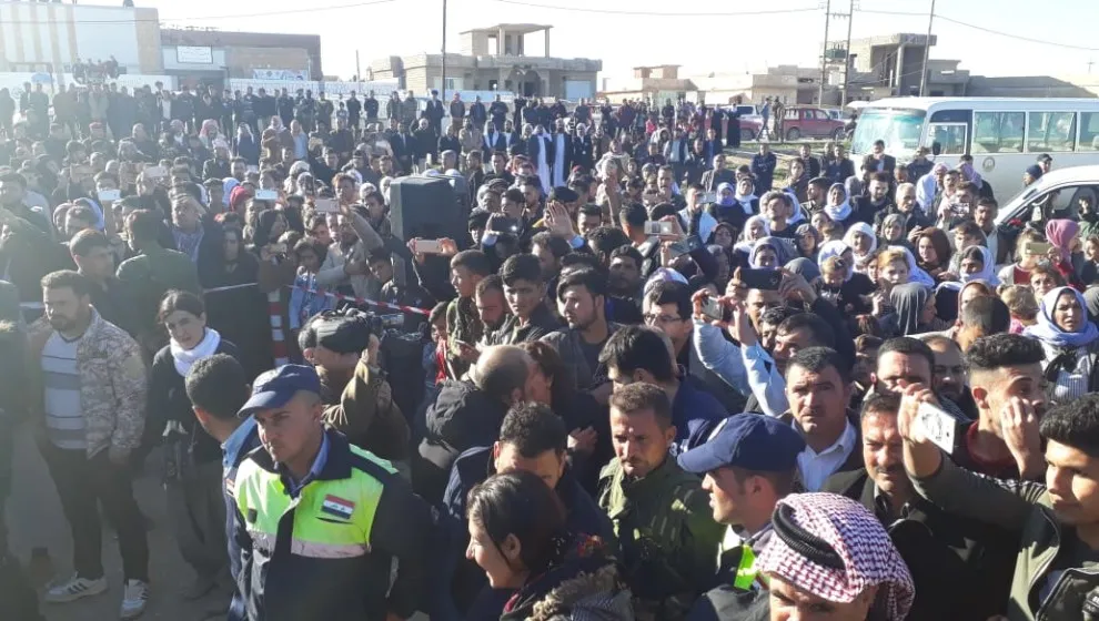 Liberated Yazidis reached Şengal