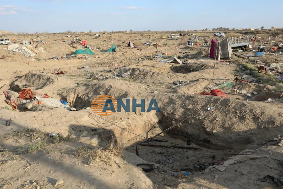 Remnants of IS mercenaries in al-Bagouz camp accompanied with photos, videos