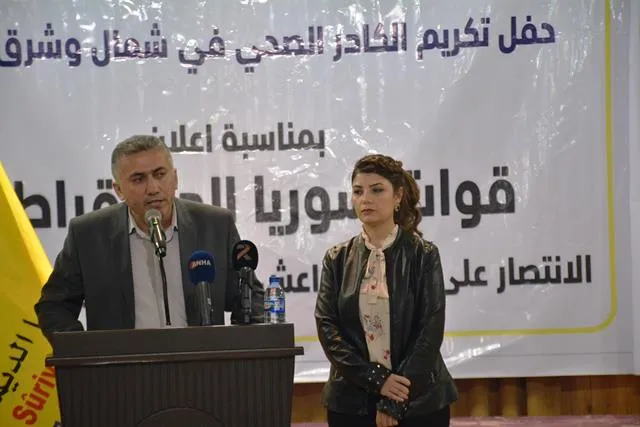 On occasion of victory, war wounded honor health staff in North, East of Syria