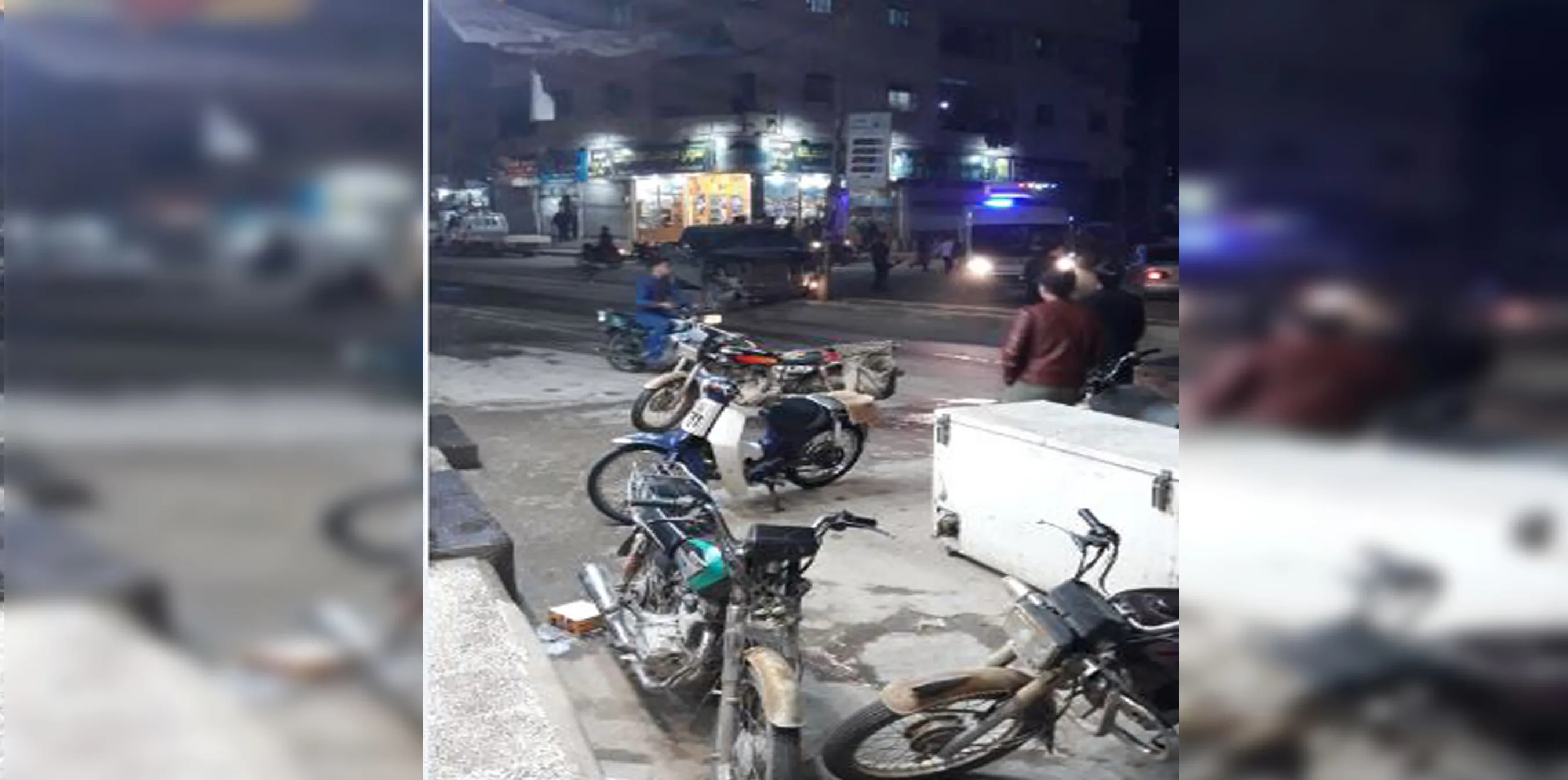 Explosion in central al-Bab city, jets hover over the city