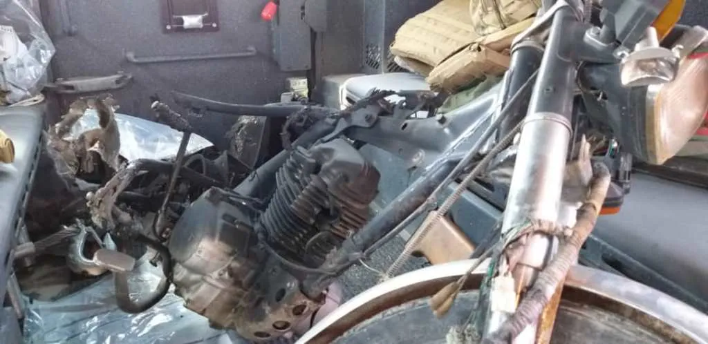 Motorcycle blasted in Manbij without damage