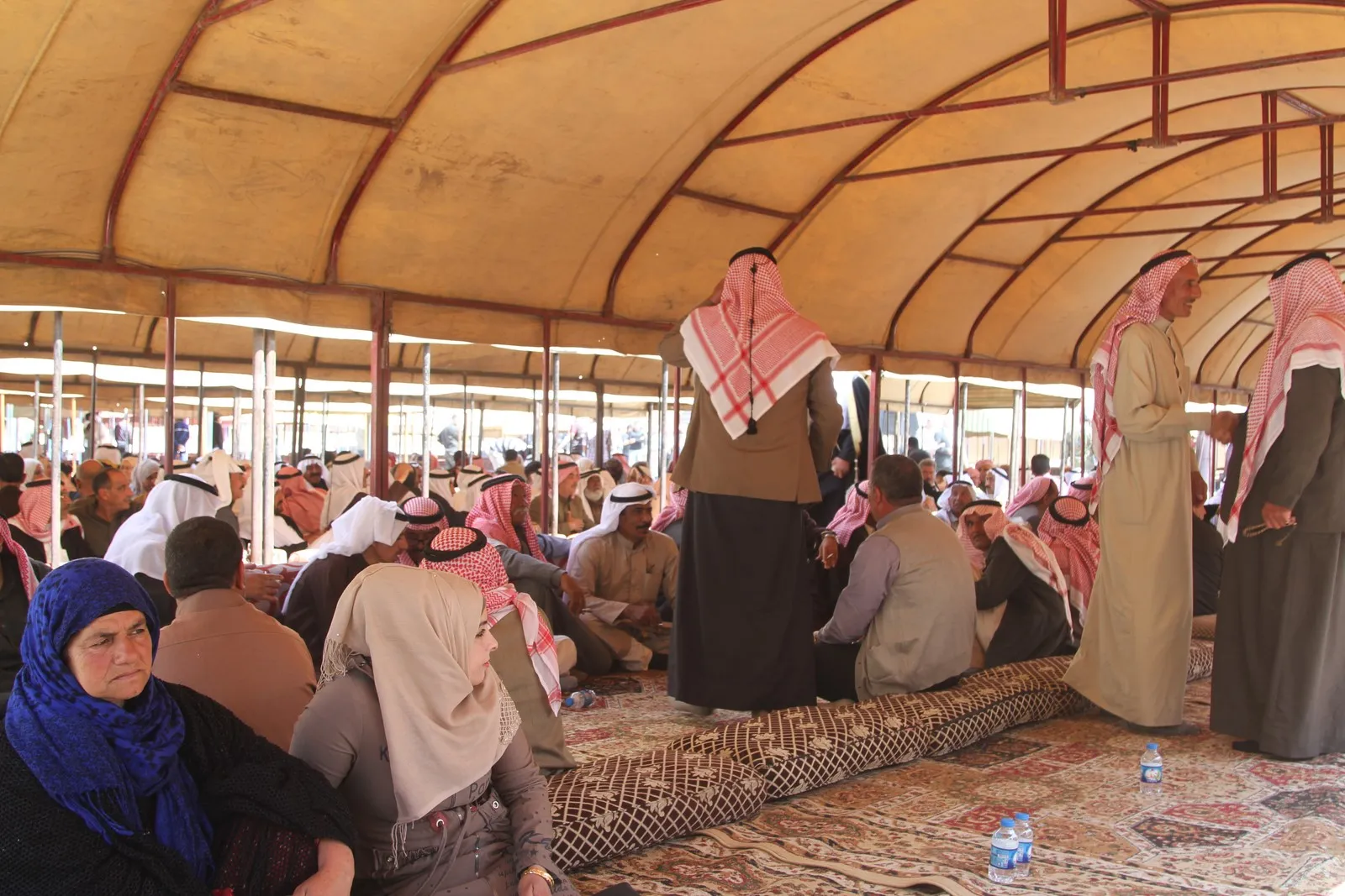 Representatives of clans gathering at forum place in Ain Issa