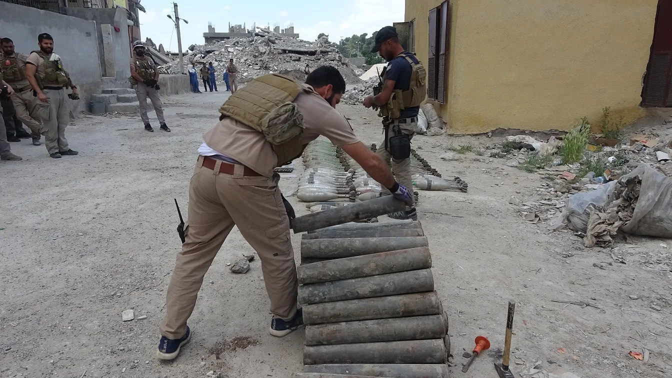 Roj Ramco team has removed 15,000 mines in al-Raqqa so far
