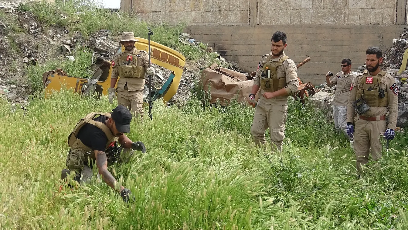 Roj Ramco team has removed 15,000 mines in al-Raqqa so far